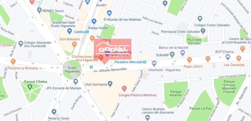 Alquiler de Local Comercial en Santiago de Surco Higuereta